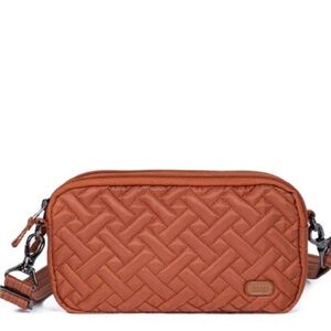 Lug Coupe XL Luxe Crossbody Bag Purse Wallet Quilted Metallic Copper